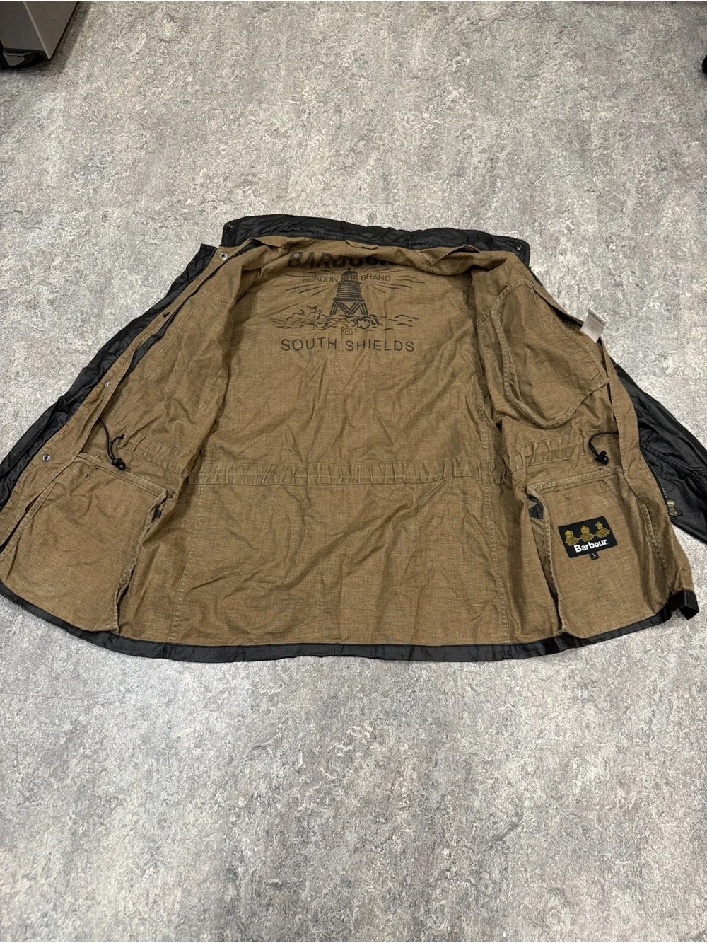 Barbour Duralinen Waxed Sapper Jacket Sz L